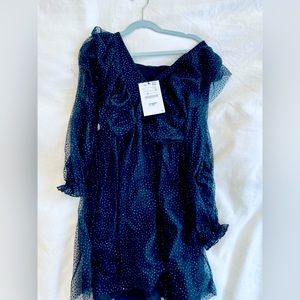 NWT Zara Girls black sparkle dress. Perfect for Christmas !